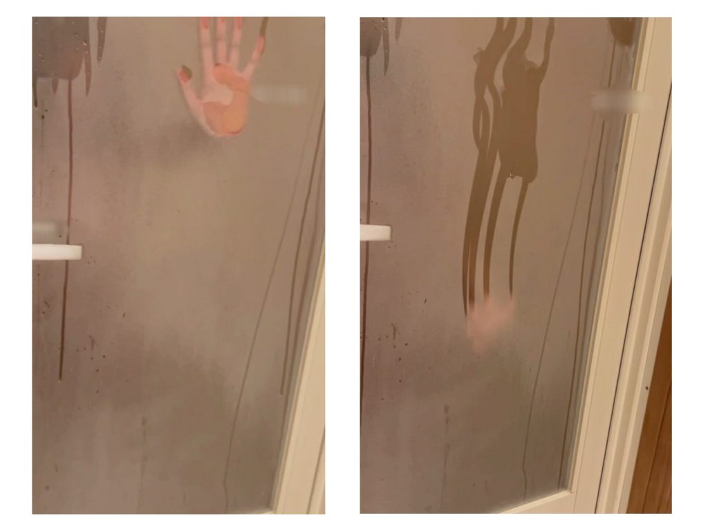 寝取りの伝道師クロエによる年の差カップル寝取らせ体験。新宿のラブホテルで浴室ファック中に浮かび上がる手形と滴る水蒸気が、リアルNTRの官能を静かに物語る。